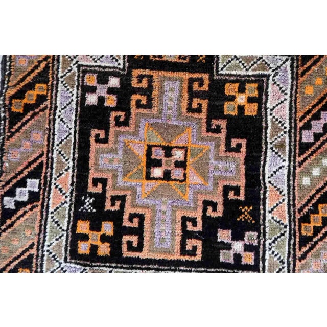 Textile 1900s Handmade Antique Collectible Afghan Baluch Prayer Rug 2.1' X 3.4' For Sale - Image 7 of 10