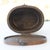 Tropical Tiki Style Oval Dark Brown Wicker Knitting Sewing Basket With Hinged Lid For Sale - Image 10 of 13