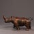 Traditional Late 19th Century Gilt Bronze Rhinoceros Statue, 1.53kg For Sale - Image 3 of 10