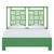 Finn Platform Bed Queen - Bright Green For Sale - Image 12 of 12