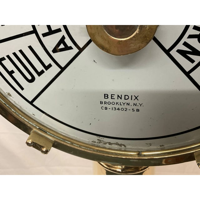 Brass Solid Brass Ships Telegraph By Bendix For Sale - Image 8 of 12