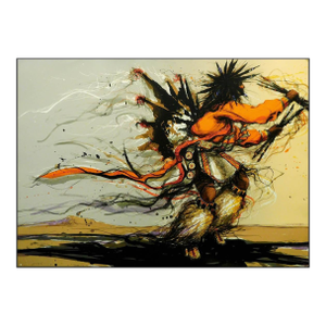 1980s Larry Fodor "Fancy Dancer St 1" Unframed Hand Signed & Numbered