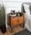 Very elegant and refined Italian 1950s Mid-Century Modern design, pair of bedside tables with double front door, black...