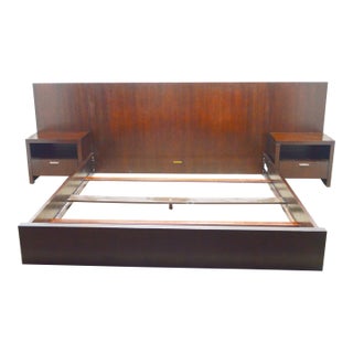 Ethan Allen King Bed Two Nightstands Set For Sale