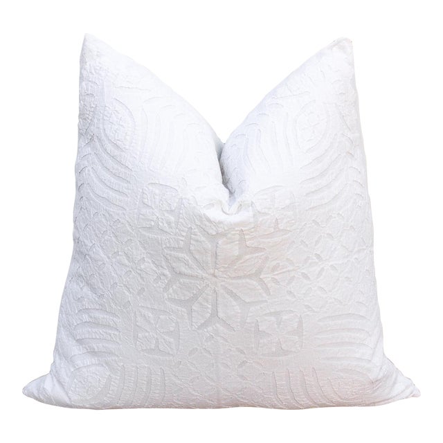 Lily Blossom Appliqué Pillow Cover For Sale