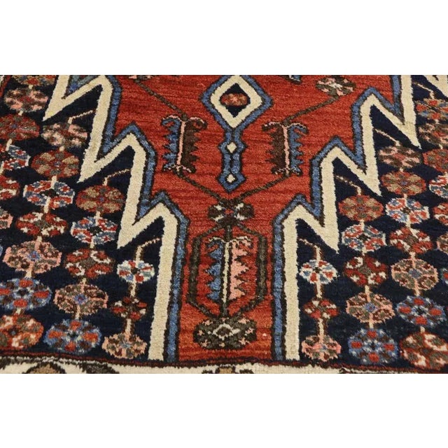 Antique Persian Mazlaghan Hamadan Rug, 03'01 X 05'01 For Sale - Image 4 of 9