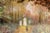 Impressionist Lovely Vintage James G. Llewelyn Impressionist Garden Painting Églomisé & Pastel Mixed Media Nature Home Decot Art For Sale - Image 3 of 14