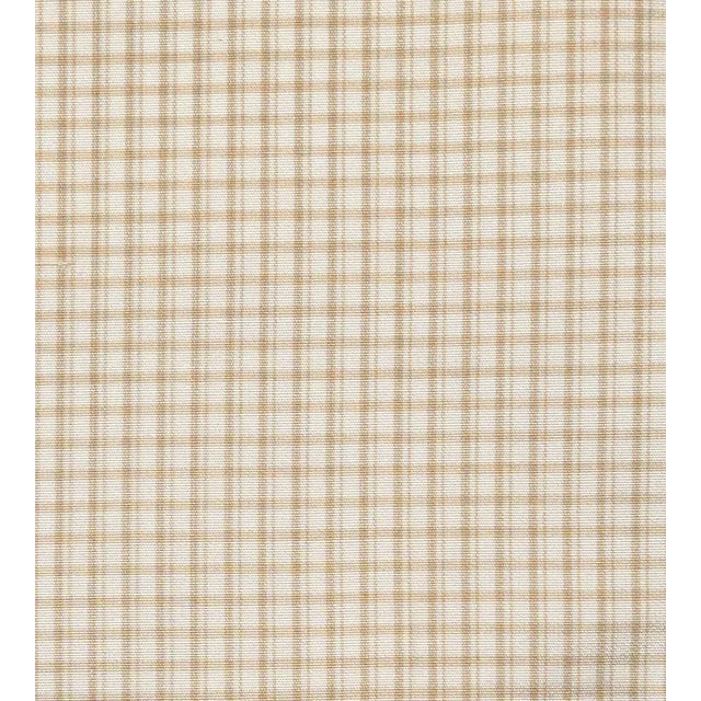 The House of Scalamandré Astor Check Fabric, Straw For Sale