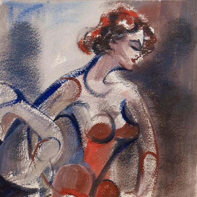 American 'Burlesque Dancers' by John R. Nobriga, Cabaret, Pratt Institute, New York, World War Two For Sale - Image 3 of 7