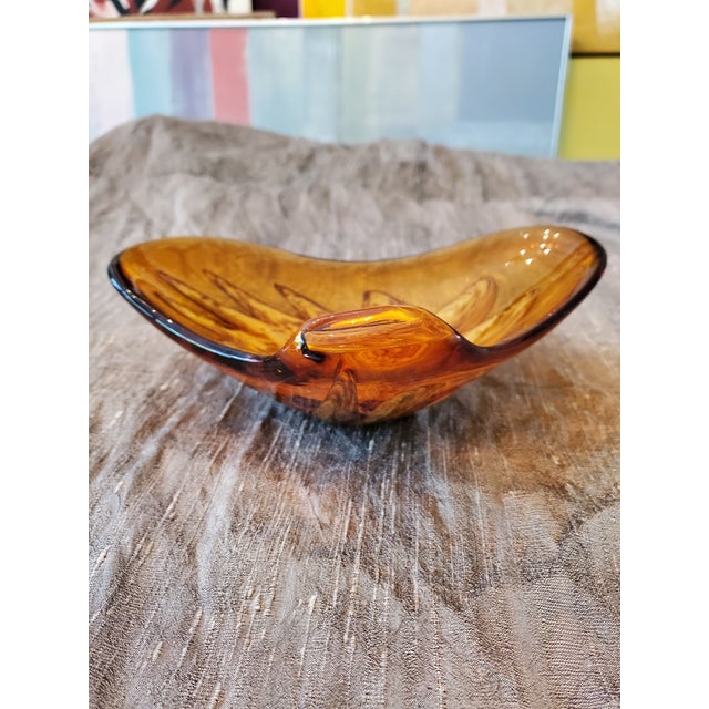 Mid Century Modern Murano Style Art Glass Centerpiece For Sale - Image 4 of 8