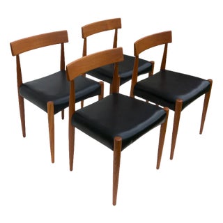 Danish MK 200 Chairs in Teak by Arne Hovmand-Olsen for Mogens Cold, Set of 4 For Sale