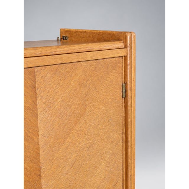 Mid-Century Modern Vintage French Wardrobe with Two Doors and Mirror, 1960 For Sale - Image 3 of 4