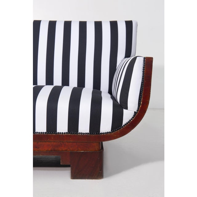 Art Deco Italian Settee in the style of Gio Ponti, 1930s For Sale - Image 17 of 18