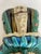 Late 20th Century Vintage Mexican Folk Art Ceramic & Stone Embellished Sculptural Wall Mask For Sale - Image 5 of 12