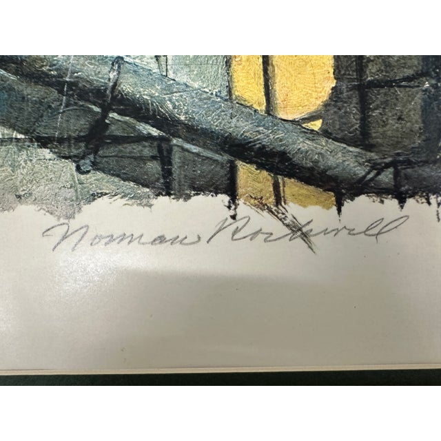 Cream 1970s Norman Rockwell “Sneaking Out” Tom Sawyer Suite Limited-Edition Collotype, 7/200 For Sale - Image 8 of 10