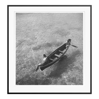 Toni Frissell 'Model in Montego Bay' Archival Pigment Print Framed in Black For Sale