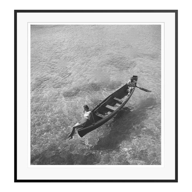 Toni Frissell 'Model in Montego Bay' Archival Pigment Print Framed in Black For Sale