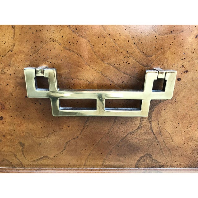 Vintage Burlwood Gentleman's Chest Armoire by Raymond Sobota For Sale - Image 9 of 10