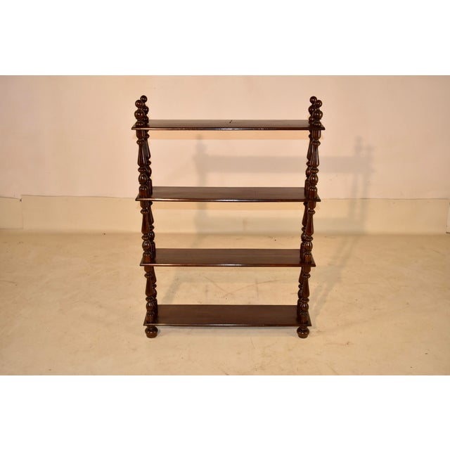 19th Century French Walnut Turned Shelf For Sale - Image 4 of 10