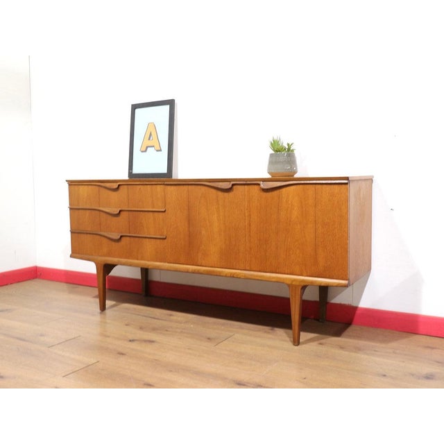 Mid-Century Modern Mid Century Modern Vintage Teak British Credenza Sideboard For Sale - Image 3 of 14
