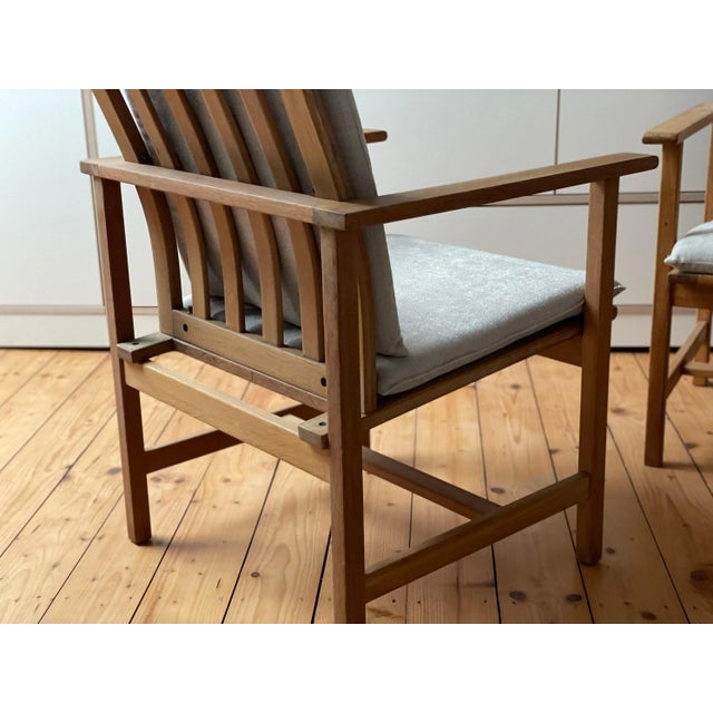 Brown Mid-Century Danish Type 2257 Easy Chairs by Børge Mogensen for Fredericia, Set of 2 For Sale - Image 8 of 11