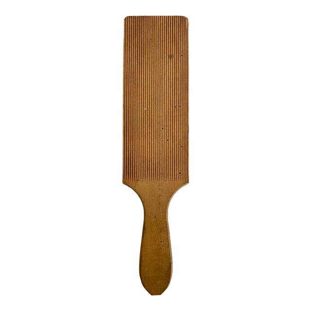 Vintage French Wooden Butter Paddle For Sale