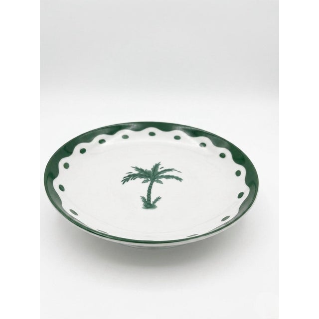 Illustration Fern & Co. For Anthropologie Palm Tree Dessert Plate For Sale - Image 3 of 11