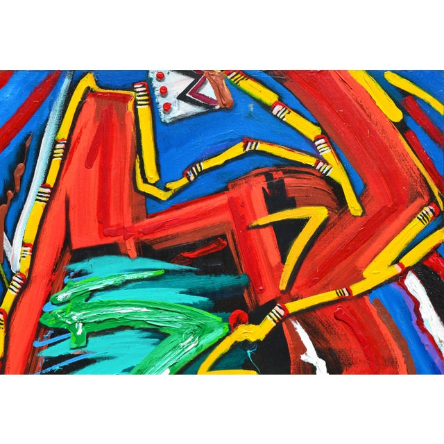 The Artist's Bright Study A bright, dynamic abstract impressionist painting by California abstract expressionist artist...