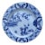 Large 19th Century French Blue & White Japon Platter Creil Montereau For Sale