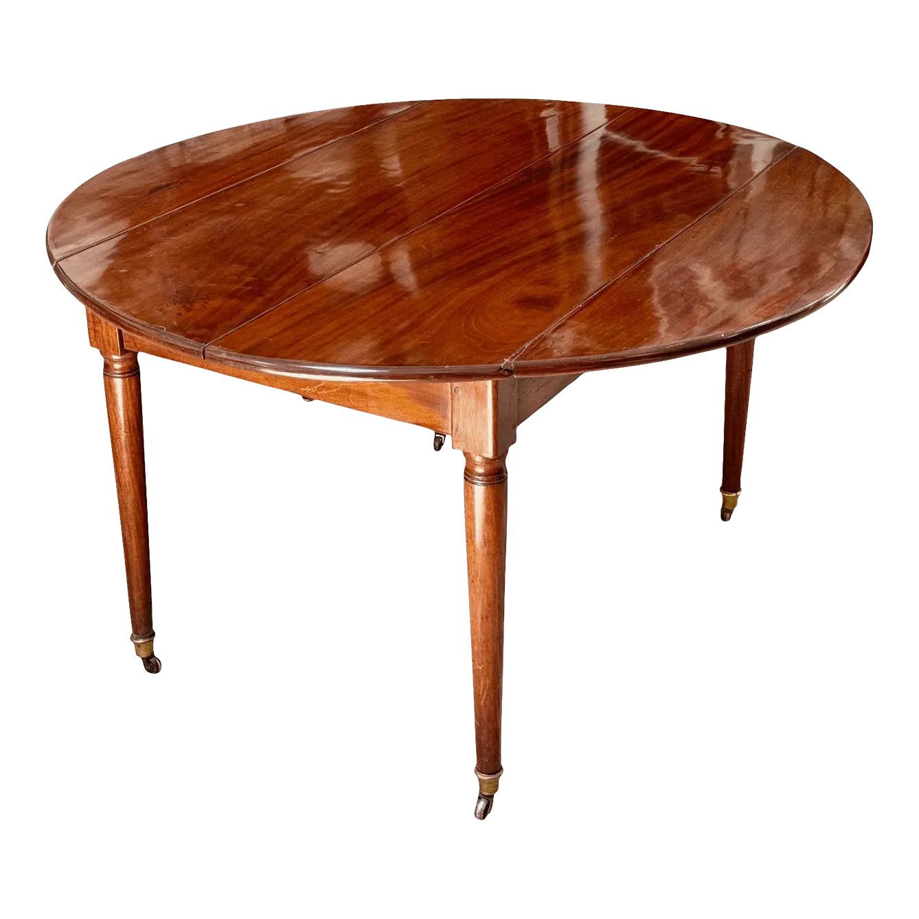 French Directoire Mahogany Breakfast or Small Dining Table, Circa 