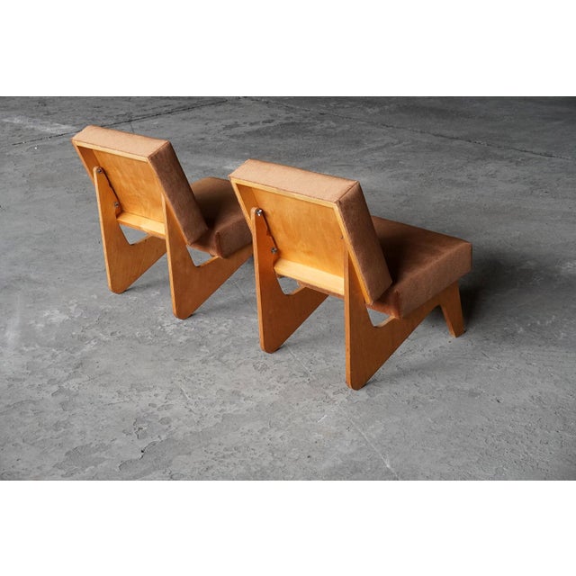 Brown Combex FB03 Lounge Chairs by Cees Braakman for Pastoe, the Netherlands, 1950s, Set of 2 For Sale - Image 8 of 10