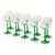 1970s Vintage Alsace Wine Glasses with Green Stems from Luminarc, 1970s, Set of 10 For Sale - Image 5 of 18