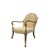 Beautiful pair of Rose Tarlow Melrose House armchairs. Carved wooden frame, with a light 22K gold hand painted finish,...
