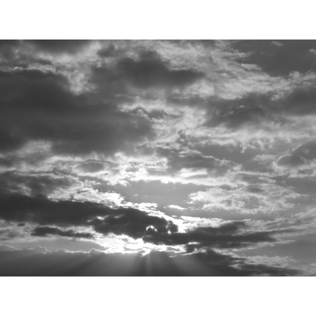 Contemporary Abstract Cloudscape Photograph Black and White Print For Sale