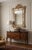 Vintage Chinoiserie Gilt & Iron-Red Oval Porcelain Fishbowl Planter on Original Wood Stand For Sale - Image 9 of 9