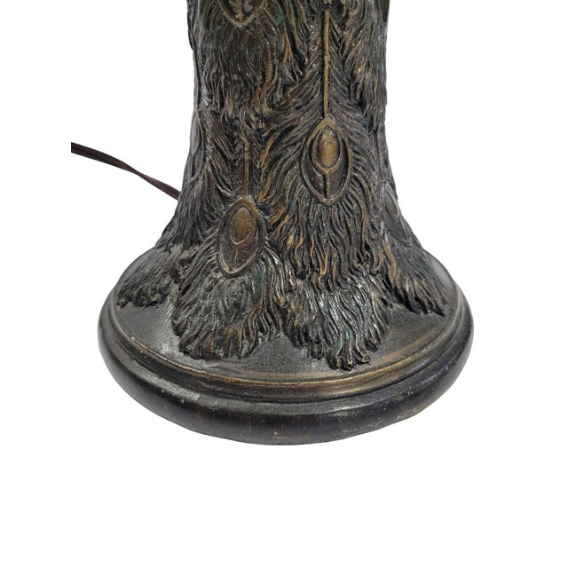 Pair of Peacock Motif Table Lamps For Sale - Image 17 of 17