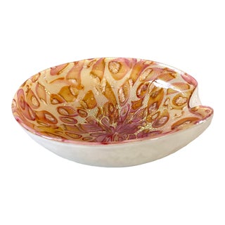 Vintage Fratelli Toso Murano Glass Bowl For Sale