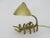 Brutalist Brutalist Golden Scorpion Lamp, 1980s For Sale - Image 3 of 11