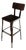 Industrial Brown Bar Stool with Black Seat by Yasu Sasamoto for Dulton For Sale