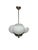 Art Deco Glass Chandelier, Poland, 1970s For Sale - Image 4 of 15