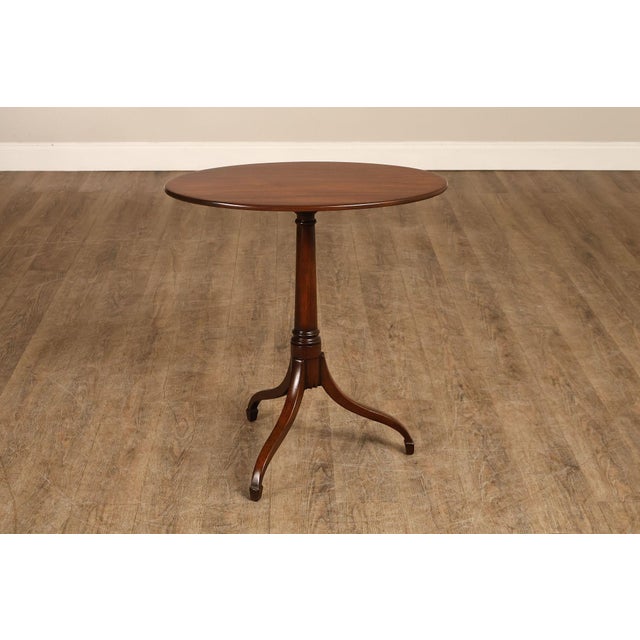 Kittinger Colonial Williamsburg Mahogany Oval Tilt Top Table For Sale - Image 10 of 18