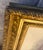 1900 - 1909 Large 32" Antique Edwardian Gilded Florentine Framed Full-Length Crayon Portrait For Sale - Image 5 of 11