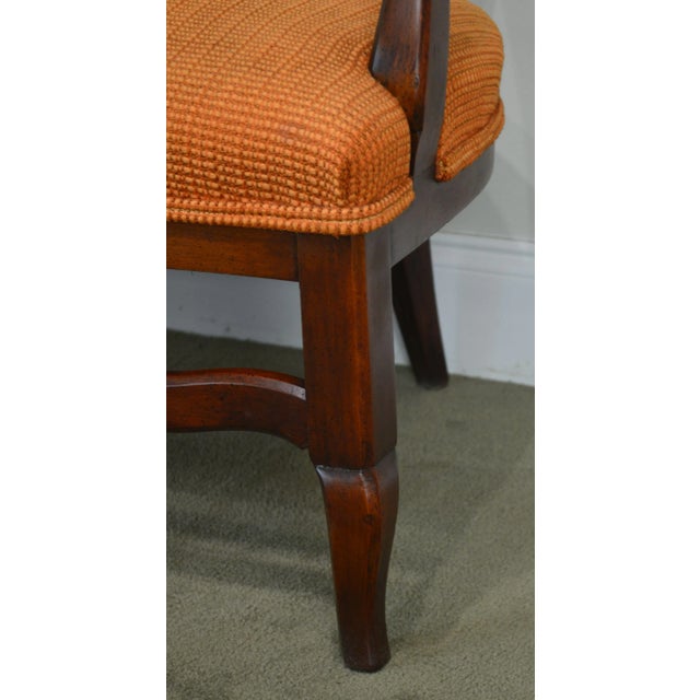 Martin Industries Vintage Custom Italian Style Curved Small Settee Low Club Chair For Sale - Image 11 of 13