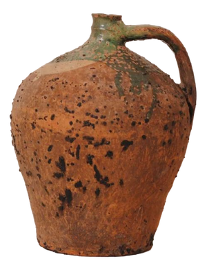 Rustic French Olive Oil Jug from Befos