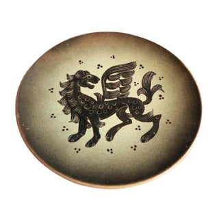 Ceramic bowl by Heinkel for Karlsruher Majolika, 1940s For Sale