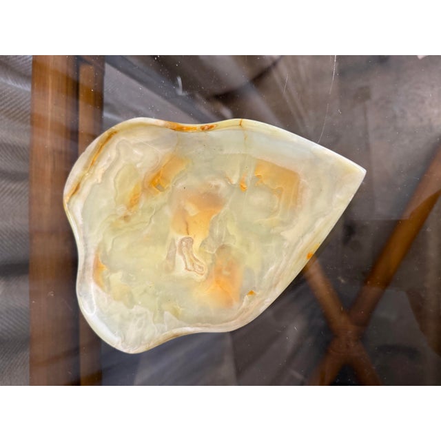 Mid-Century Modern Organic Shape Alabaster Leaf For Sale - Image 3 of 5