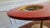 Custom Red & Gold Epoxy Resin Clock Table With Sculptural Pedestal Base For Sale - Image 10 of 11