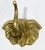 Charming vintage brass elephant wall hook with 'trunk up' for good luck. No maker's mark. Patina. Hardware screws to...