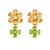 Metal Nina Zhou 15.4ctw Island Blossoms Citrine Peridot Diamond Topaz Convertible Drop Earrings For Sale - Image 7 of 11