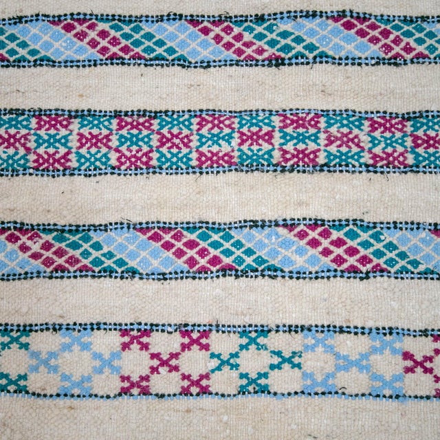 Kilim Bath Rug, Small Moroccan Rug Bathroom Mat, Handmade Gift 2x3.3 Ft For Sale - Image 10 of 11